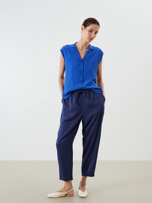 Lc Waikiki Yeni Sezon Beli Lastikli Havuç Kesim Kadın Pantolon