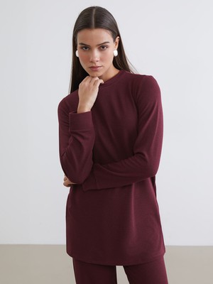 Lc Waikiki Yeni Sezon Bisiklet Yaka Kadın Sweatshirt Tunik