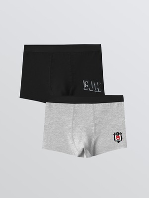 Lc Waikiki Yeni Sezon Beşiktaş Baskılı Erkek Çocuk Boxer 2'li