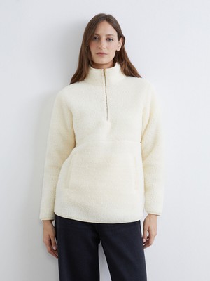 Lc Waikiki Yeni Sezon Dik Yaka Kadın Pelüş Sweatshirt