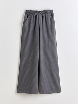 Lc Waikiki Yeni Sezon Beli Lastikli Çizgili Kız Çocuk Pantolon