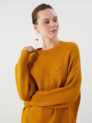 Lc Waikiki Yeni Sezon Bisiklet Yaka Oversize Kadın Triko Kazak