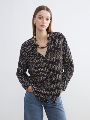 Lc Waikiki Yeni Sezon Desenli Kadın Gömlek