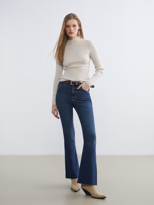 Lc Waikiki Yeni Sezon Mars Flare Kadın Jean Pantolon