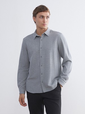 Lc Waikiki Yeni Sezon Slim Fit Uzun Kollu Erkek Dokulu Gömlek