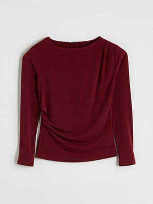 Lc Waikiki Yeni Sezon Kayık Yaka Büzgülü Bluz