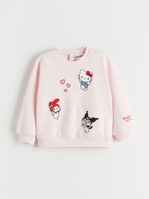 Lc Waikiki Yeni Sezon Hello Kitty Lisanslı Kız Çocuk Kalın Sweatshirt