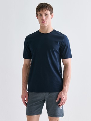 Lc Waikiki Yeni Sezon Bisiklet Yaka Kısa Kollu Merserize Erkek Tişört