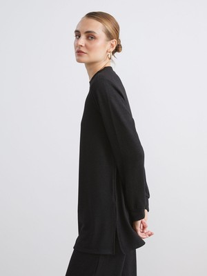 Lc Waikiki Yeni Sezon Bisiklet Yaka Kadın Sweatshirt Tunik