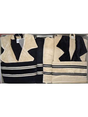 Özdilek Semplıce Siyah-Bej Aile Seti