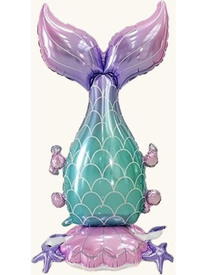 Parti Sürprizi Ayaklı Deniz Kızı Kuyruğu Folyo Balon 1 Adet