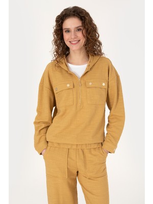 U.s. Polo Assn. Kadın Petrol Sweatshirt 50309475-VR151