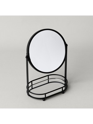 Linens Tezza 20X11X27 cm Makyaj Aynası Siyah