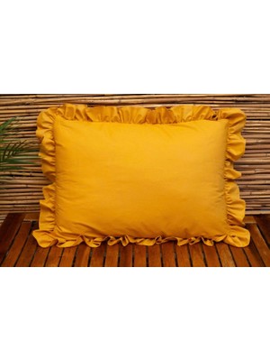 Calina Home Hardal Fırfırlı Yastik Kilifi