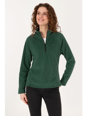 U.s. Polo Assn. Kadın Koyu Yeşil Sweatshirt 50316714-VR079