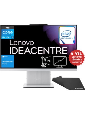 Lenovo Ideacentre Aıo Intel Core I5 13420H 64GB 2TB SSD 27" Fhd Windows 11 Home All-In-One Bilgisayar F0HM0045TR - Lenovo Mouse Pad Wz7
