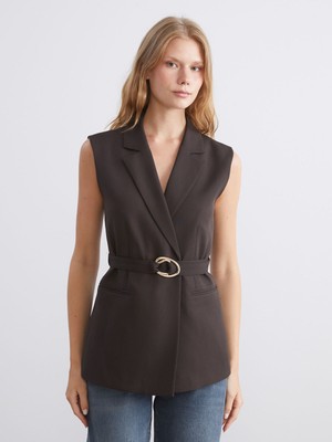 Lc Waikiki Yeni Sezon Ceket Yaka Kadın Klasik Yelek