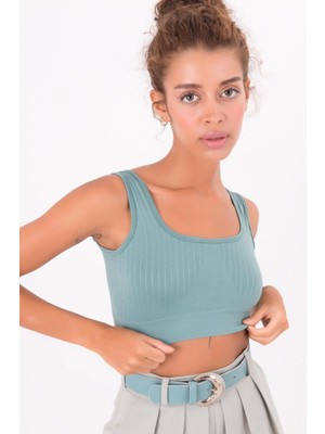 Alpaco Açık Sırt Kare Yaka Askılı Üst/büstiyer