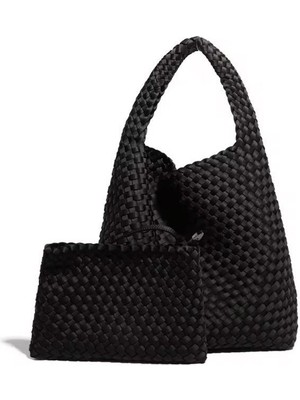 NOÁ Easy Knot Kadın Örgü Çanta – İç Çantalı-Günlük Kullanım-Siyah