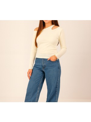 Alpaco Omuz Dekolte Detaylı Bluz