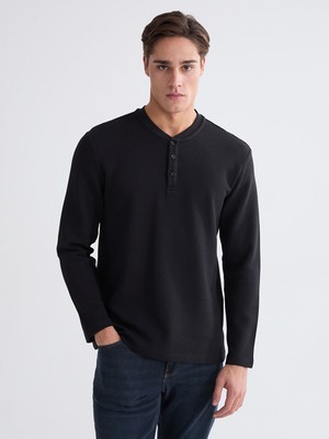 Lc Waikiki Yeni Sezon Bisiklet Yaka Uzun Kollu Erkek Tişört