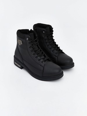 Lc Waikiki Yeni Sezon Bağcıklı Deri Görünümlü Erkek Bot