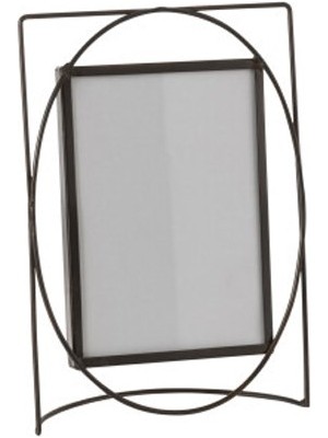 Laromita Decoration Siyah Metal Fotoğraf Çerçevesi / M