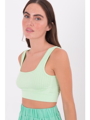 Alpaco Açık Sırt Kare Yaka Askılı Üst/büstiyer