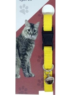 Pazarcan Elastik Ayarlanabilir Çıngıraklı Kedi Tasması