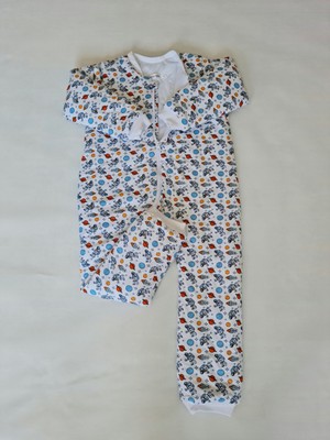 Swan Butik Erkek  Çocuk Paçalı Uyku Tulumu 2,5 Tog Iç Dışyüzeyi %100 Pamuk Penye 12 yaş Kepçe