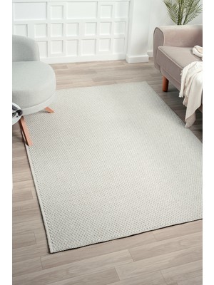 Rusticana 3106 Naturel Jüt Halı Modern Örme Kilim120x180