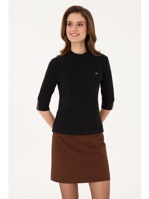 U.s. Polo Assn. Kadın Siyah Sweatshirt 50314156-VR046