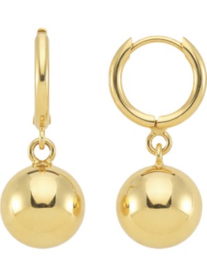 Zeya Kuyumculuk 14 Ayar Altın Top Halka Küpe