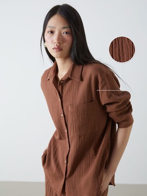 Lc Waikiki Yeni Sezon Dokulu Kadın Gömlek