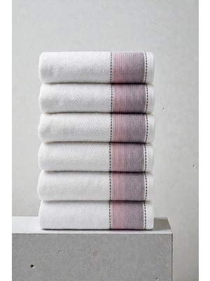 Anılsan 6'lı Selina Lila El Havlusu - 50x100 Cm, 235 Gr, %100 Pamuk, Spa Ve Otel Havlusu