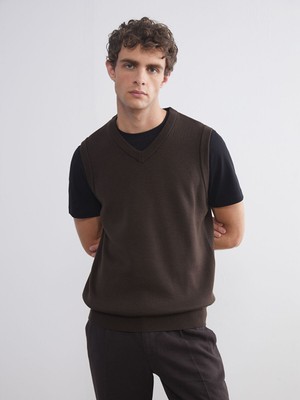 Lc Waikiki Yeni Sezon Standart Kalıp V Yaka Erkek Triko Süveter