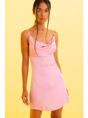 Alpaco Saten Elbise/gecelik