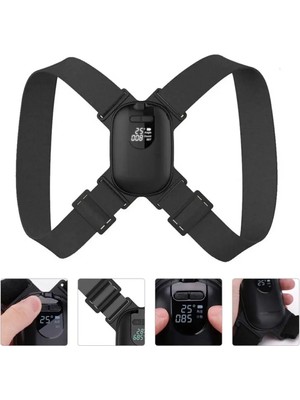 Kayoubi Kadın Erkek Çocuk Titreşimli Açı Ayarlanır Hafızalı Dik Duruş Kamburluk Düzeltici Uyarıcı Korsesi