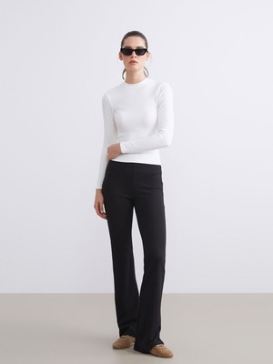 Lc Waikiki Yeni Sezon Beli Lastikli Ispanyol Paça Kadın Tayt