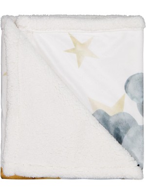 Civil Baby Fil Zürafa Baskılı Battaniye ve Kundak - Ekru Standart