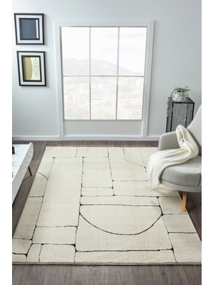 Konfor Jung 7183 Modern Dokuma Yumuşak Post Shaggy Halı