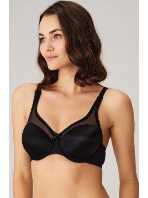 Balenli Tüllü Desteksiz Toparlayıcı Minimizer Küçültücü Sütyen (Anıl 3606)