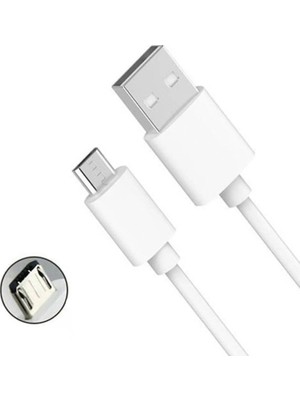 Sge Teknoloji 20 cm Micro USB - USB Kısa Şarj Kablosu LED Işık Şarj Kablosu Powerbank Uyumlu