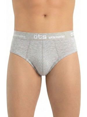 Öts Erkek Külot Lastik Detaylı (%96 Pamuk - %4 Elastan)