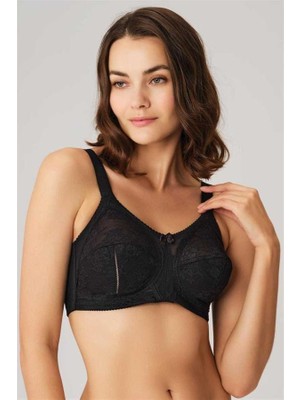 MOTTO10 Butik Balenli Desteksiz Dolgusuz Toparlayıcı Dantelli Küçültücü Sütyen