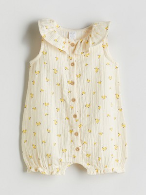 Lc Waikiki Yeni Sezon Bebe Yaka Kız Bebek Müslin Tulum