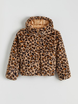 Lc Waikiki Yeni Sezon Kapüşonlu Kız Çocuk Suni Kürk Kaban