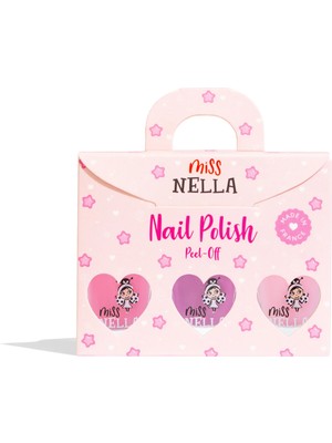 Smiggle Miss Nella - Sevilen Renkler 3'lü Oje