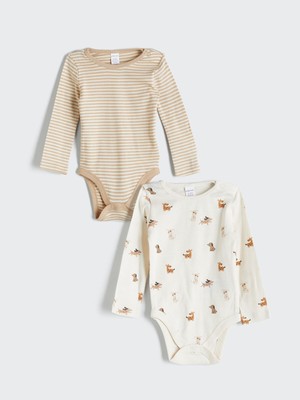 Lc Waikiki Yeni Sezon Bisiklet Yaka Erkek Bebek Çıtçıtlı Bodysuit