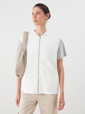 Lc Waikiki Yeni Sezon Kapüşonlu Kadın Fermuarlı Sweatshirt